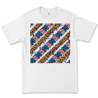 White american mama leopard seamless pattern Premium Tee - BundleAndBundleShop