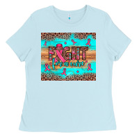 Baby Blue fight for a cure Ladies Tee - JahusDesignShop