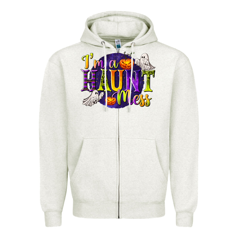 I'm A Haunt Mess Zipper Hoodie by texasbilliewilder | Teevron