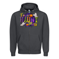 Smoke I'm a Haunt Mess Zipper Hoodie - texasbilliewilder