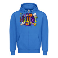 True Royal I'm a Haunt Mess Zipper Hoodie - texasbilliewilder
