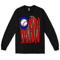 Black leopard baseball flag Long Sleeve Tee - JahusDesignShop
