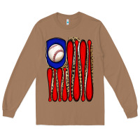 Toasted Coconut leopard baseball flag Long Sleeve Tee - JahusDesignShop