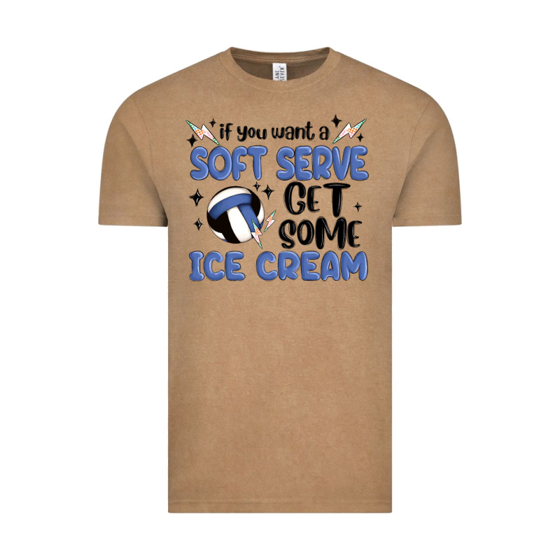 If You Want A Soft Serve Get Some Ice Cream Vintage Tee by MaliasSmallBusiness | Teevron