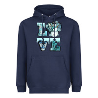 Navy love winter Heavyweight Hoodie - CowGirlArtShop