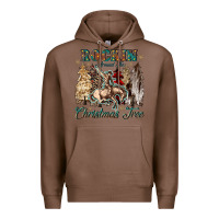 Chestnut rockin around the christmas tree Premium Hoodie - CowGirlArtShop