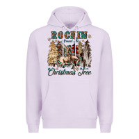 Lilac rockin around the christmas tree Premium Hoodie - CowGirlArtShop