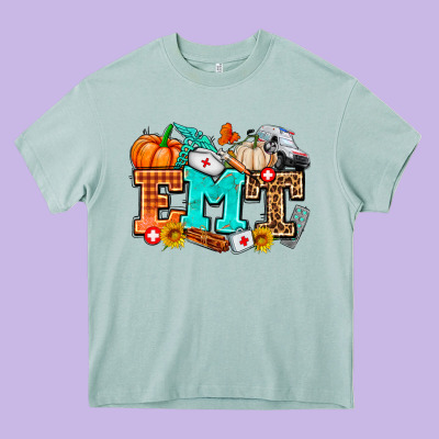 Emt With Fall Heavy Core Tee Designed By Adodesignshop