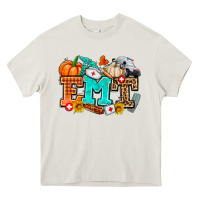 Cream emt with fall Heavy Core Tee - AdoDesignShop