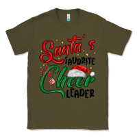 Army Green santa s favorite cheer leader Classic Tee - MaliasSmallBusiness