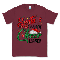 Burgundy santa s favorite cheer leader Classic Tee - MaliasSmallBusiness