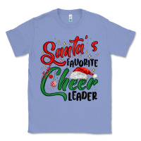 Colony Blue santa s favorite cheer leader Classic Tee - MaliasSmallBusiness