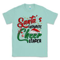 Seafoam santa s favorite cheer leader Classic Tee - MaliasSmallBusiness