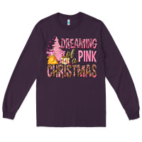 Plum Dreaming Of A Pink Christmas Long Sleeve Tee - BundleAndBundleShop