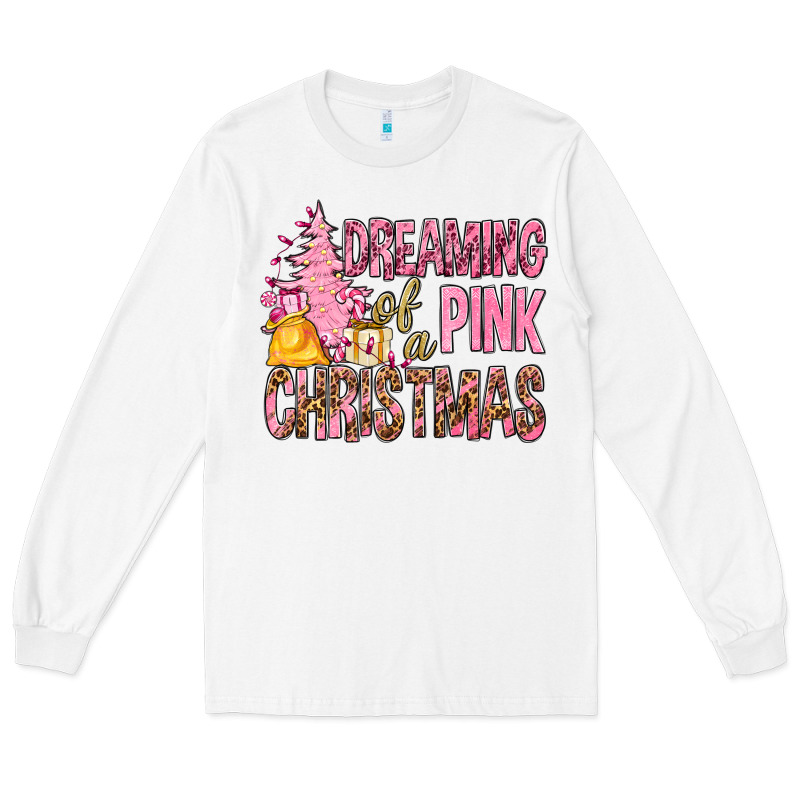 Dreaming Of A Pink Christmas Long Sleeve Tee by BundleAndBundleShop | Teevron