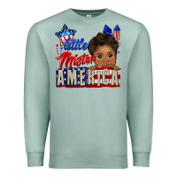 Seafoam little mister america black boy Premium Sweatshirt - CowGirlArtShop