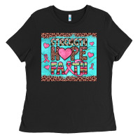 Black strength hope faith Ladies Tee - JahusDesignShop
