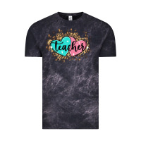 Cloud Black heart teacher Vintage Tee - MaliasSmallBusiness