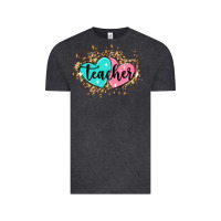 Vintage Black heart teacher Vintage Tee - MaliasSmallBusiness