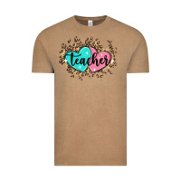 Vintage Coffee heart teacher Vintage Tee - MaliasSmallBusiness