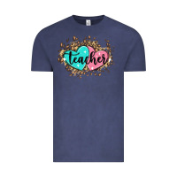 Vintage Denim heart teacher Vintage Tee - MaliasSmallBusiness