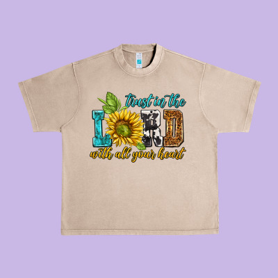 Trust In The Lord With All Your Heart Urban Heavy Tee Designed By Nancycooperartshop