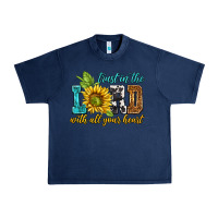 Navy trust in the lord with all your heart Urban Heavy Tee - NancyCooperArtShop