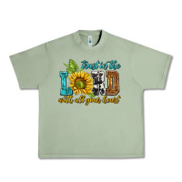 Oil Green trust in the lord with all your heart Urban Heavy Tee - NancyCooperArtShop