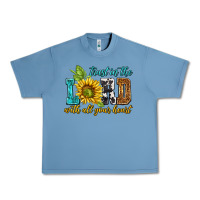 Pebble Blue trust in the lord with all your heart Urban Heavy Tee - NancyCooperArtShop