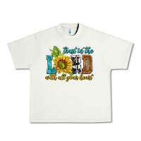 Pistachio trust in the lord with all your heart Urban Heavy Tee - NancyCooperArtShop
