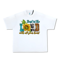 White trust in the lord with all your heart Urban Heavy Tee - NancyCooperArtShop