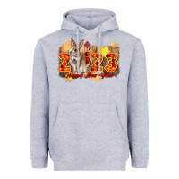 Heather Grey chinese new year 2023 rabbit year Heavyweight Hoodie - CowGirlArtShop