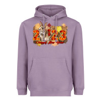Lavender chinese new year 2023 rabbit year Heavyweight Hoodie - CowGirlArtShop