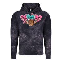 Cloud Black western cow and heart Vintage Hoodie - MaliasSmallBusiness