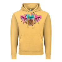 Vintage Mustard western cow and heart Vintage Hoodie - MaliasSmallBusiness