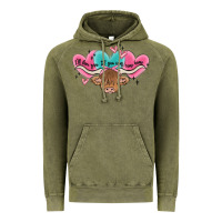 Vintage Olive western cow and heart Vintage Hoodie - MaliasSmallBusiness