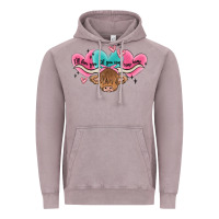 Vintage Zinc western cow and heart Vintage Hoodie - MaliasSmallBusiness