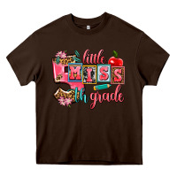 Chocolate Brown little miss 5 th grade Heavy Core Tee - AdoDesignShop