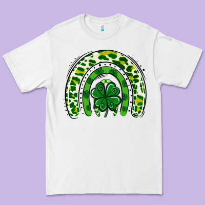 St Patrick Rainbow Premium Tee Designed By Jasminsmagicworld