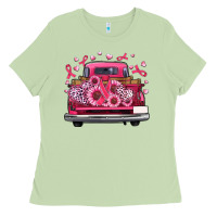 Matcha breast cancer farm truck Ladies Tee - Artiststas