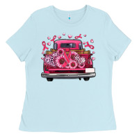 Breast Cancer Farm Truck Ladies Tee | Teevron