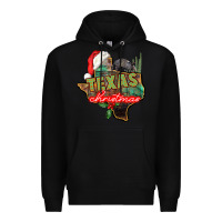 Black texas christmas Premium Hoodie - CowGirlArtShop