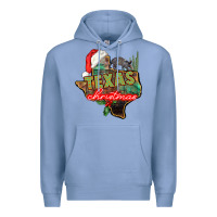Colony Blue texas christmas Premium Hoodie - CowGirlArtShop