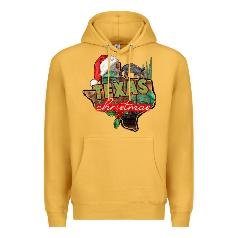 Texas Christmas Premium Hoodie by CowGirlArtShop | Teevron