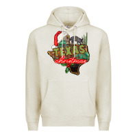 Oatmeal Heather texas christmas Premium Hoodie - CowGirlArtShop
