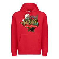 Red texas christmas Premium Hoodie - CowGirlArtShop