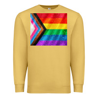 Antique Gold Pride flag Premium Sweatshirt - CowGirlArtShop
