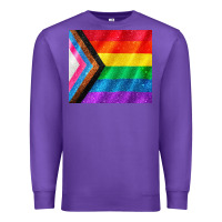 Purple Pride flag Premium Sweatshirt - CowGirlArtShop