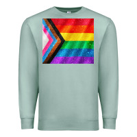 Seafoam Pride flag Premium Sweatshirt - CowGirlArtShop