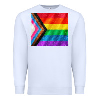 White Pride flag Premium Sweatshirt - CowGirlArtShop